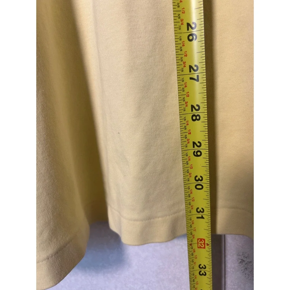 Polo Ralph Lauren XL Mens‎ Yellow solid short sleeve polo shirt blue pony logo